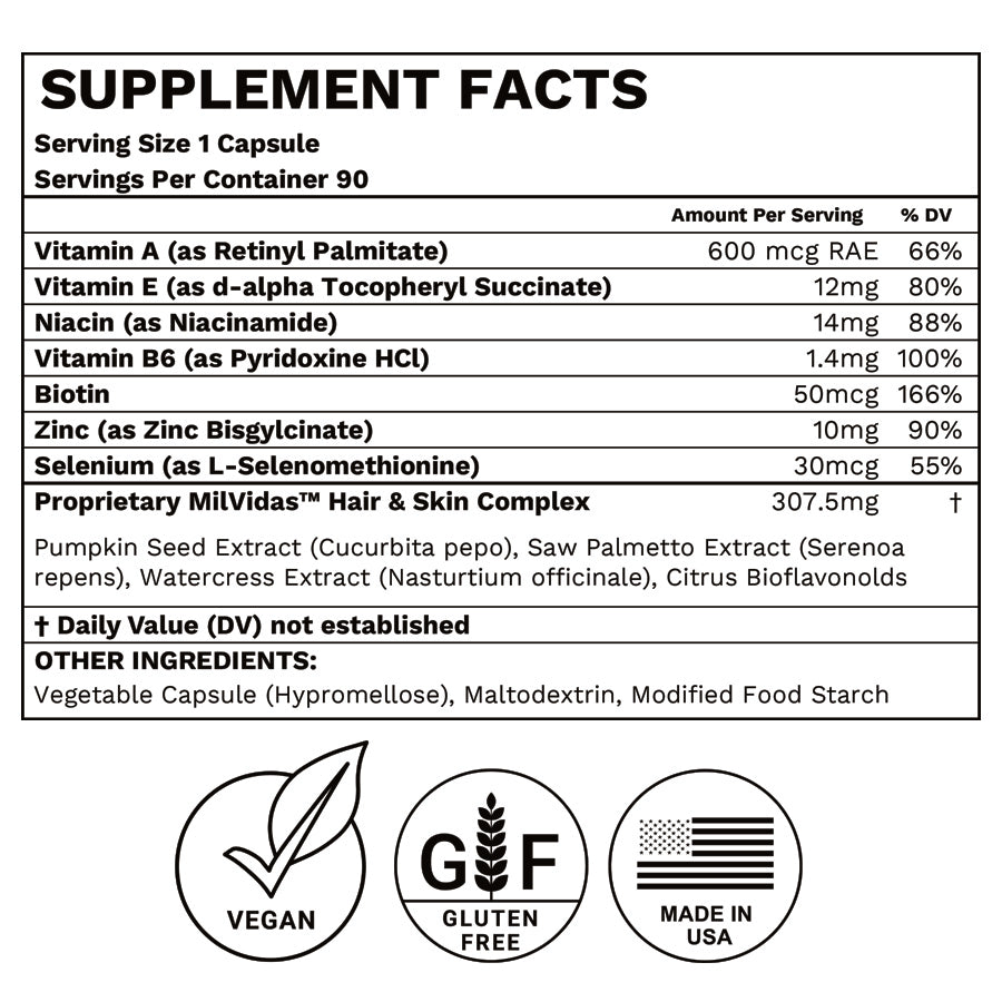 90-Day Fuller Hair System: Daily Vitamin + Scalp Serum