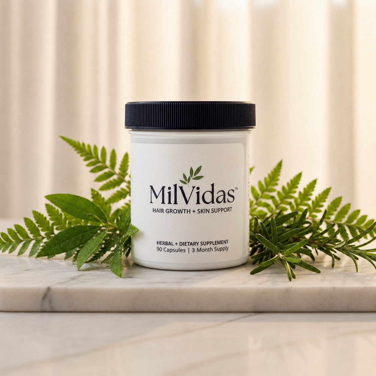 MilVidas™ Hair Growth + Skin Support Supplement